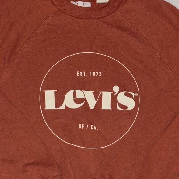 Levi's Women's Rust orange Crewneck Sweater - Picture 5 of 9